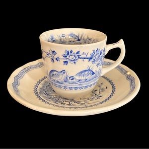 SALE 2/$10 Vintage Quail Teacup and Saucer